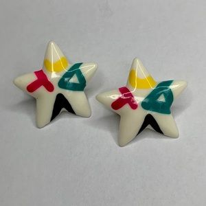 “Where it’s AT” vintage 80’s star earrings